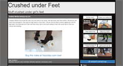 Desktop Screenshot of crushedunderfeet.com